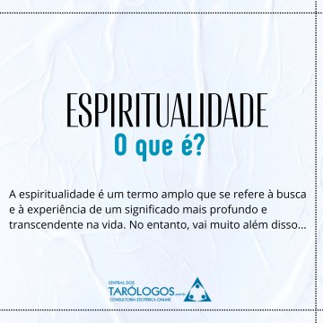 O que  a espiritualidade?