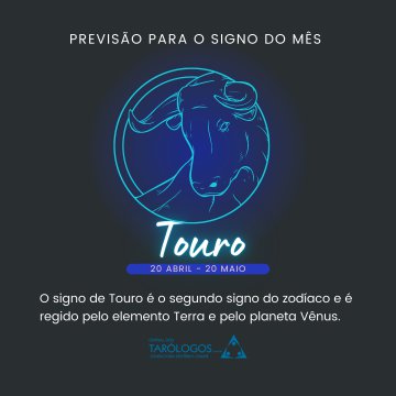 Signo do Ms: Touro